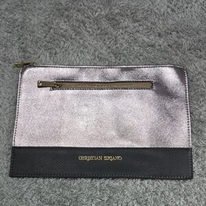 Christian Siriano Silver and Black Clutch